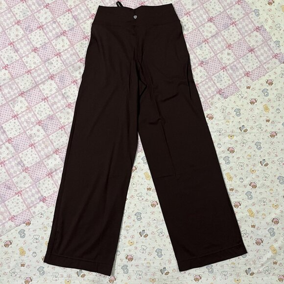 Lululemon Throwback Still Women's Wide-Leg Athletic Pants Brown - Picture 6 of 7